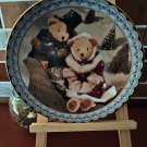 Enesco Teddy Tompkins TOGETHER IN A WINTER WONDERLAND Collector's Plate