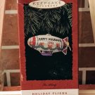 Hallmark Keepsake Ornament 1993 Tin Blimp Happy Holidays Pressed Tin with Box