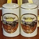 Colorado Royal Gorge Salt and Pepper Shakers Set Ceramic Porcelain Very Nice!