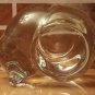 Vintage Sleeping Kitty Cat Kitten Votive Candle Holder Clear Indiana Glass
