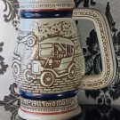 Avon 1982 Beer Stein-1910 Stanley Steamer-1911 Ford Model-T 1927 Bugatti cars