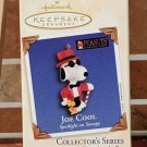 JOE COOL Spotlight on Snoopy Hallmark Ornament 2003 Peanuts Snoopy & Woodstock