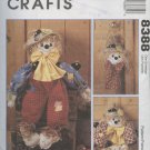 Scarecrows Harvest Door Greeter Pattern 8388 Jackie Bessner Doll Wreath Hanger