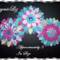 Handmade Fabric Flowers Set of Four FREE SHIPPING