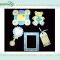 Handmade Scrapbooking Embellishments Baby Boy Theme FREE SHIPPING
