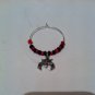 Set Of 4 Bat Wine Glass Charms - goth