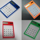 5 pieces Creative Cool solar powered Innovative Transparent Calculator with FREE SHIPPING