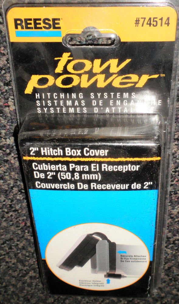 Reese Tow Power 2" Hitch Box Cover With Electrical Holder 74514