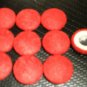 Troyer Products Button / Trim Screw Caps - Red  Package 15
