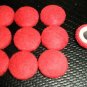 Troyer Products Button / Trim Screw Caps - Bright Red  Package 15