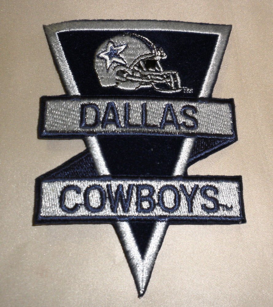 Dallas Cowboys Fabric Iron On Decal Size: 3 3/8