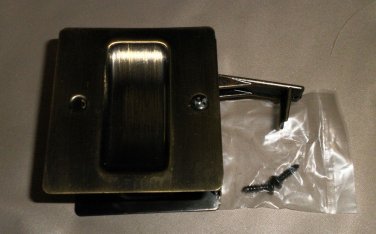 Schlage Passage Sliding Door Lock Antique Brass Finish #46-100 609