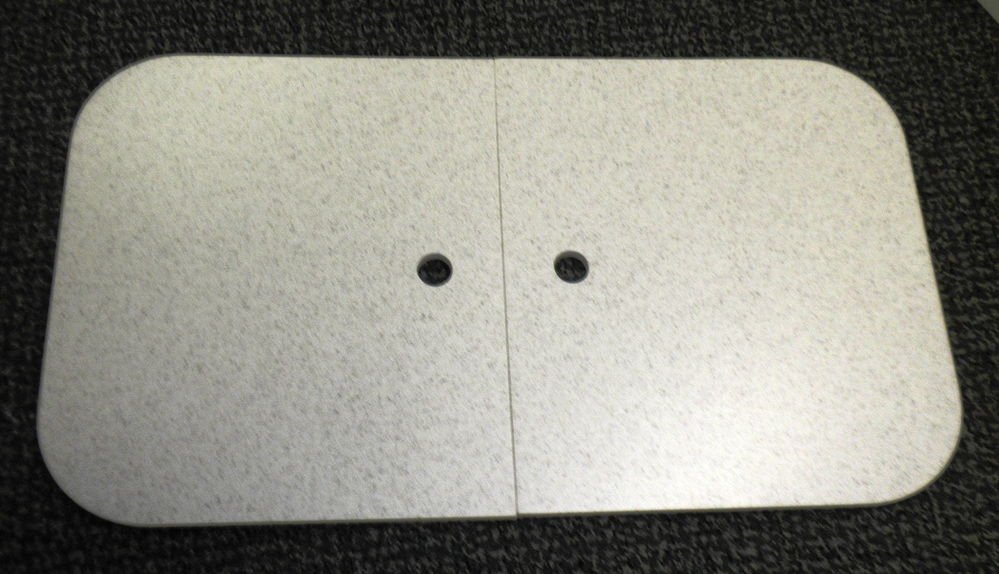 RV Aurora Speckled Corian Sink Cover Set Size 25 1/2" X 14 1/4" X 3/8"