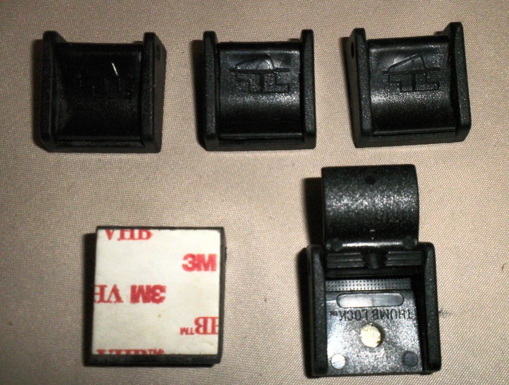 Self Adhesive Small Thumb Locks Without Screw Holes Set 10