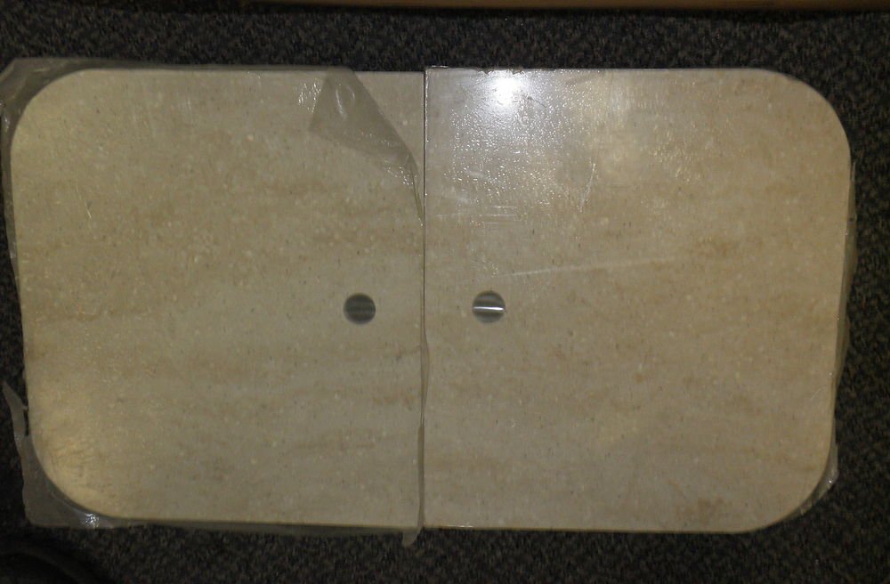 RV Tan Corian Sink Cover Set Size 25 1/2" Wide X 14 1/2" Long X 3/8" Thick