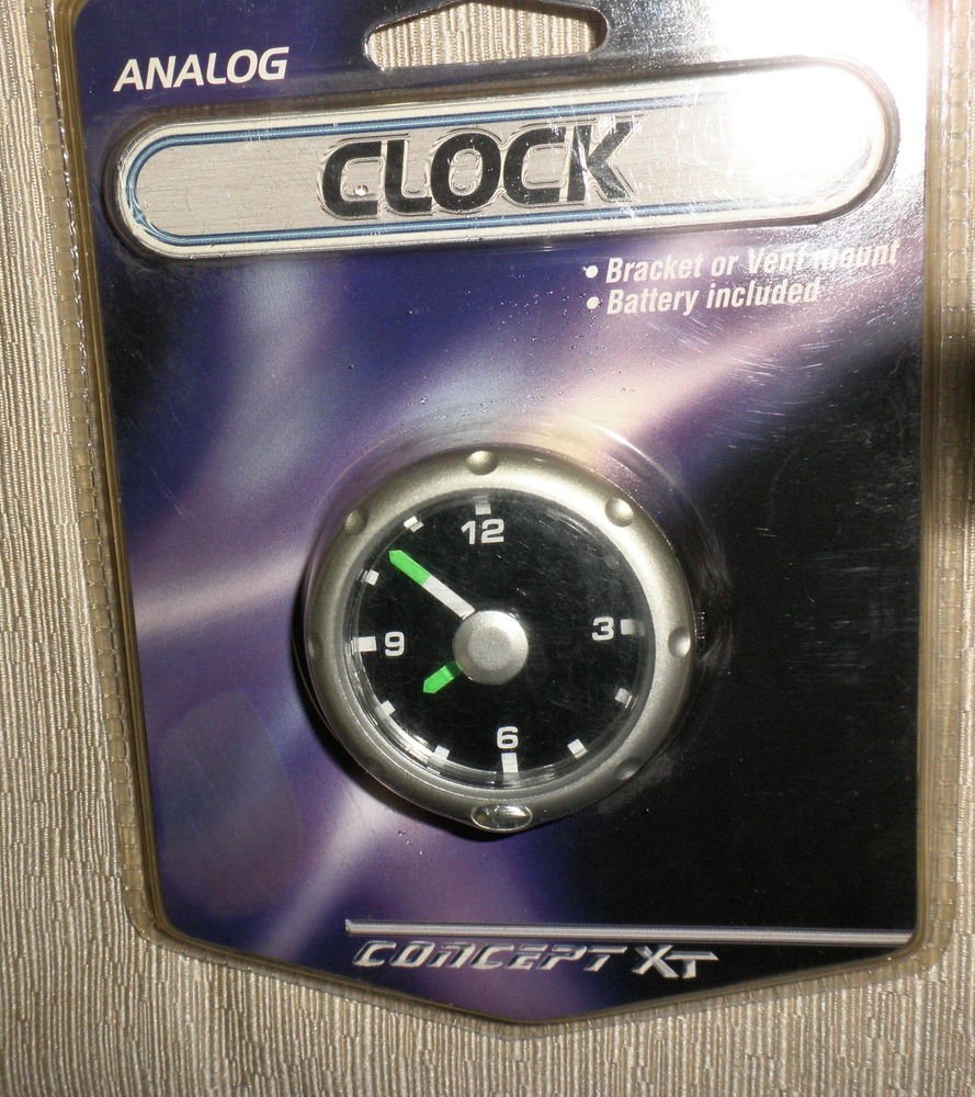 Concept XT 2" Analog Battery Operated Clock 23001 UPC 077341230014