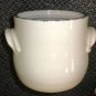 Home & Garden Party Stoneware Pottery 6 3/4" X 6 1/4" Crock With Handles