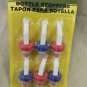 Housewares 6 Piece Plastic Bottle Stoppers #681304225858