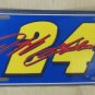 Wheels Sports Group Metal Nascar Jeff Gordon #24 License Plate