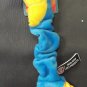 B.W.P.P Teal Tropical Birds Rope Ring-Bungee-Squeak Toy For Dogs #96055