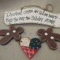 LTD Wood Holiday Wall Hanging Plague #XHN-GBD UPC:710534475990