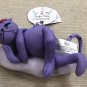 Russ Purrfect Kitty - Lavender Fabric Kitty On Cloud Ornament #22827E-02
