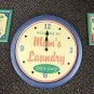 Giftco Laundry Room Battery Operated Clock 3 Piece Set #29095