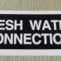 RV Safety Decal "FRESH WATER CONNECTION" #AD-16 UPC:710534473705