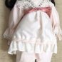 Brinn's 14 1/2" It's A Small World Musical Porcelain Doll With Doll Stand #2NTL