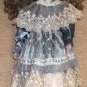 Mann 16 1/2" Blue Mondays Porcelain Doll With Doll Stand