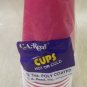 C.A Reed Magenta 7 Ounce Hot / Cold Poly Coated Cups Pack 12 #W69197307-312J