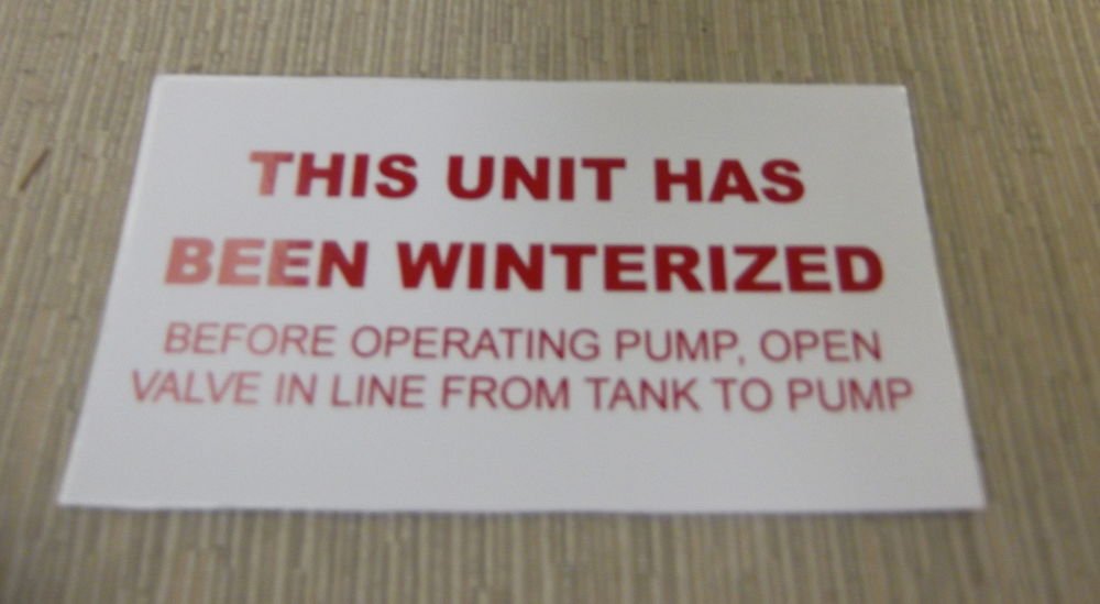 RV Safety Decal 