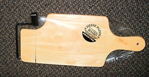 Prodyne Cheese Paddle Cutting Board With Wire Cheese Slicer #12539