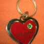 St. Evans Heart / August - Periodt Birthstone Key Chain  UPC:710534484510
