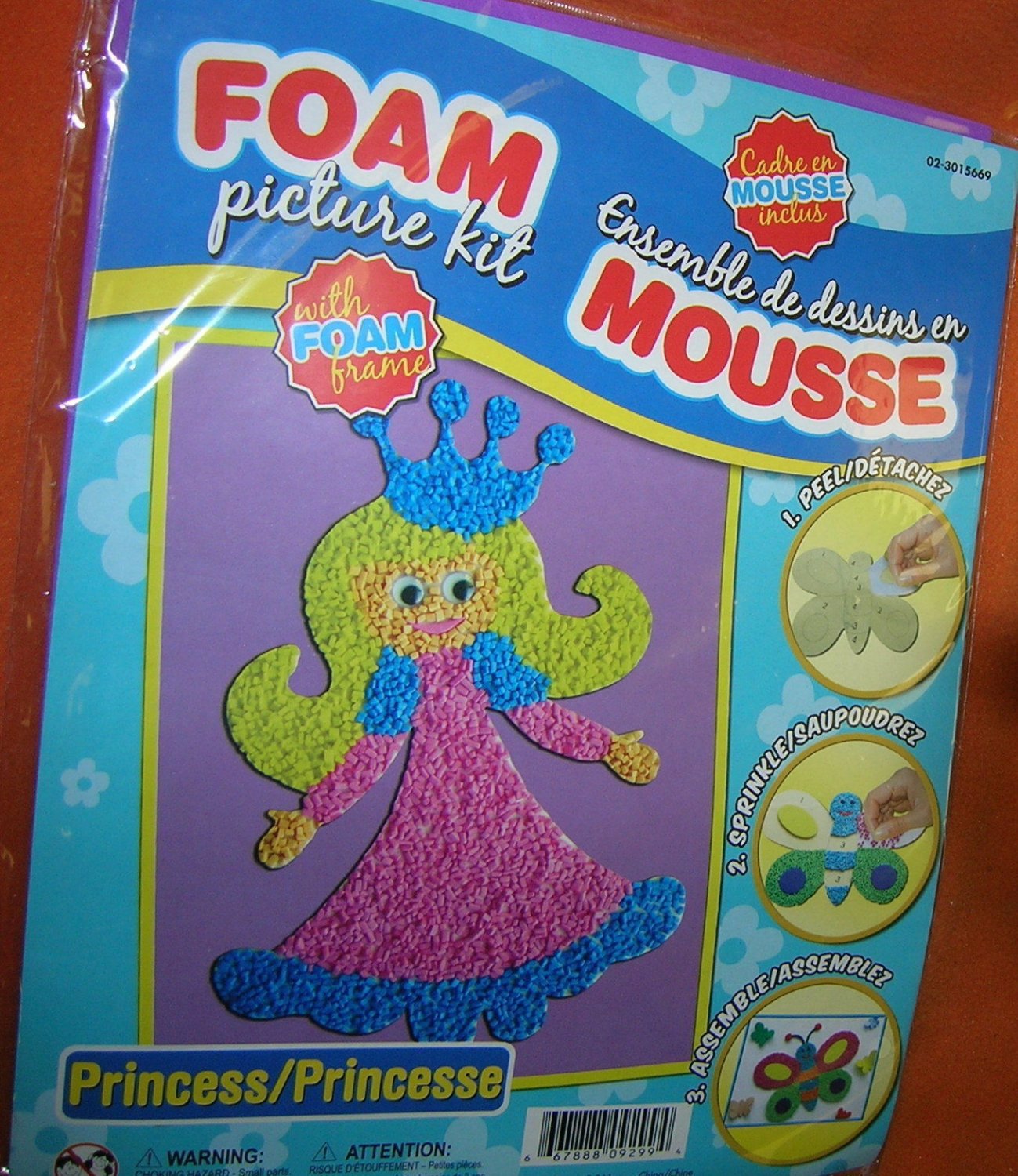 Dollarama Foam Picture Craft Kit Princess UPC667888092994