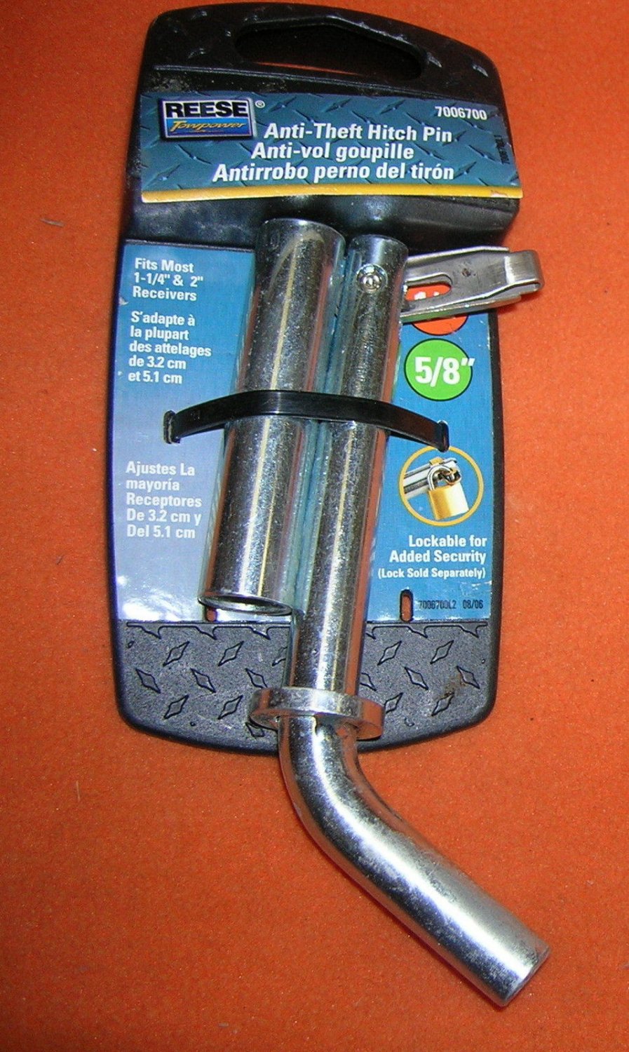 Reese AntiTheft Lockable Hitch Pin 7006700 UPC042899700678
