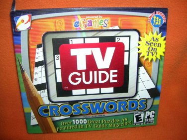 eGames TV Guide Crosswords Puzzles PC CD-Rom  UPC:743999132603