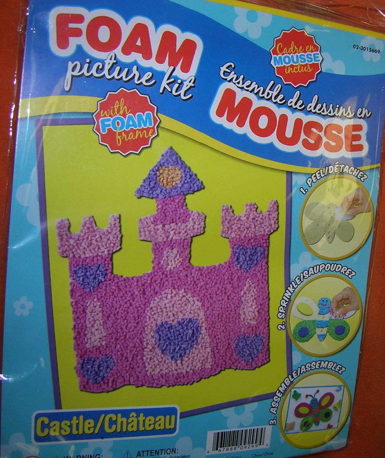 Dollarama Foam Picture Craft Kit Castle UPC667888092994