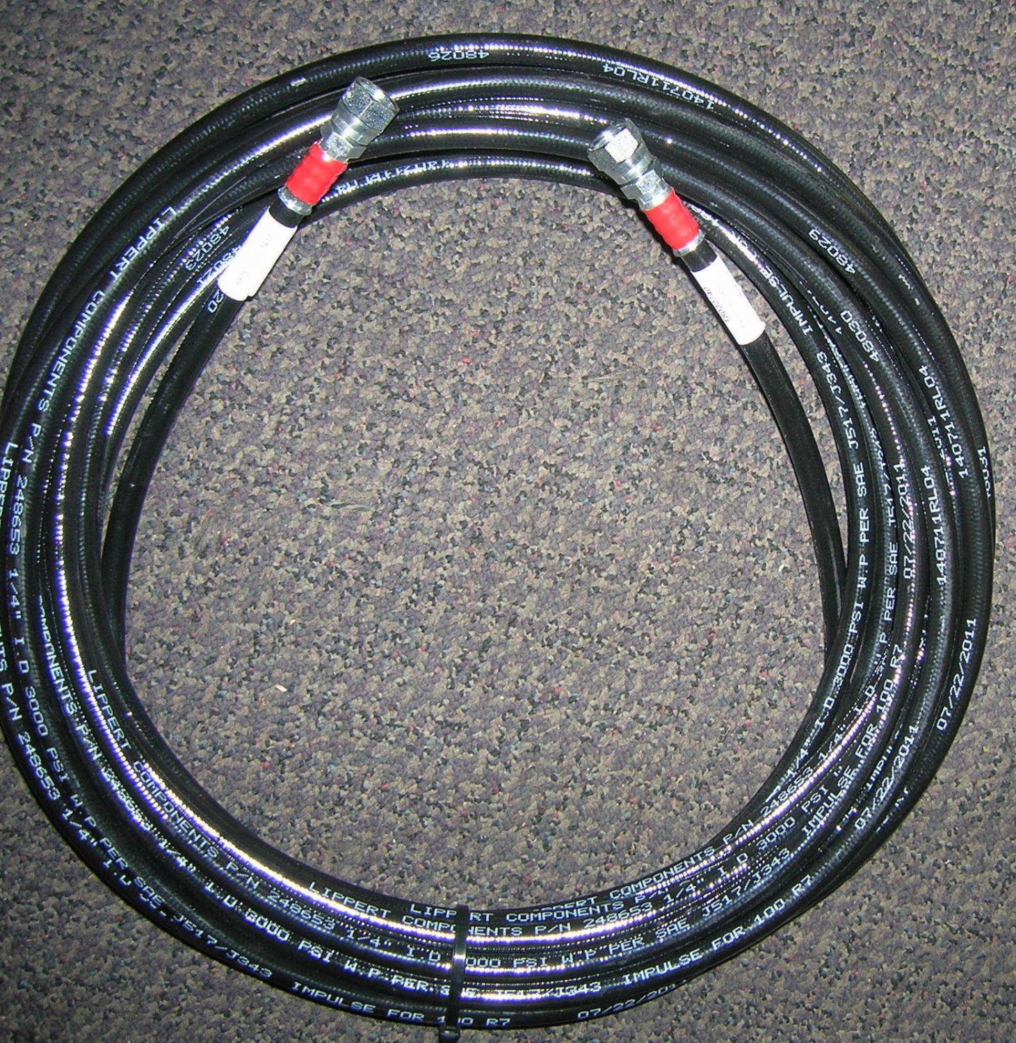 Lippert Components Passenger Extend 1/4" X 40' Hydraulic Hose 18030740