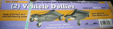 Harbor Freight 2 Vehicle Dollies Load Capacity 1000 Lbs. #32052 UPC:792363320528