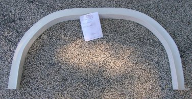 RV Off White Plastic Fender Skirt Size: 35 3/4" X 17 3/4" #F007 UPC:710534481809