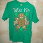 Classic Teaze Bite Me! Gingerbread Green T-Shirt Size:M #24502  UPC:430000625925