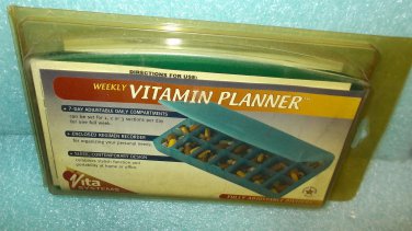 Apex Teal Weekly Vitamin Planner/ Organizer #50500TG  UPC:076855505007