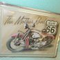 Rivers Edge "US 66 The Mother Road/ Motorcycle" Metal Sign  UPC:821472614010