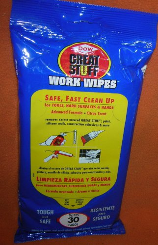 DOW Great Stuff Work Wipes Pack 30 Wipes  UPC:041343008407