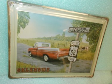 Rivers Edge "US 66 The Mother Road/ Truck" Metal Sign  UPC:821472614058