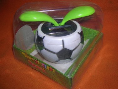 Sunny Jigglers Solar Powered Black Soccer Ball  UPC:856434010609