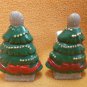 Y & M Novelty Inc Ceramic C. Tree Napkin Ring Holders  Set 2  UPC:788914207493