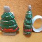 Y & M Novelty Inc Ceramic C. Tree Napkin Ring Holders  Set 2  UPC:788914207493