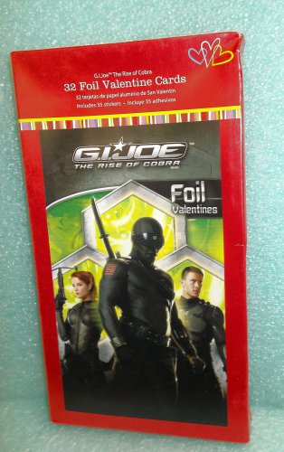American Greetings G.I Joe Foil Valentine Cards 64 Cards UPC:710534489072
